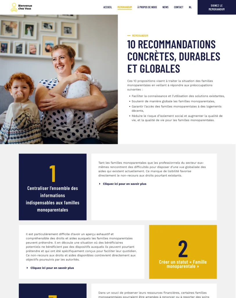 The memorandum page from the IKEA's Welcome Home website.