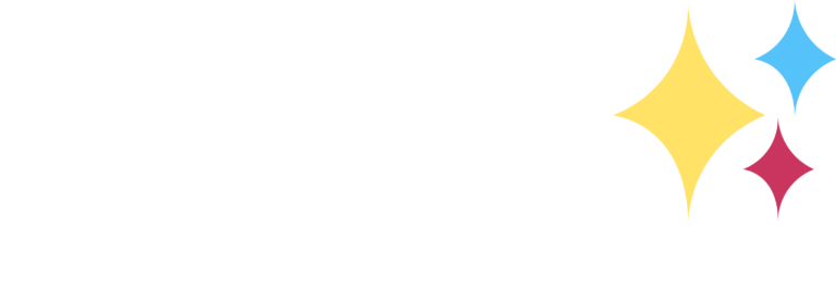 A white logo of Drezner Digital.
