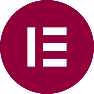 A logo of Elementor.